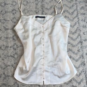 Cream Abercrombie and Fitch top size small